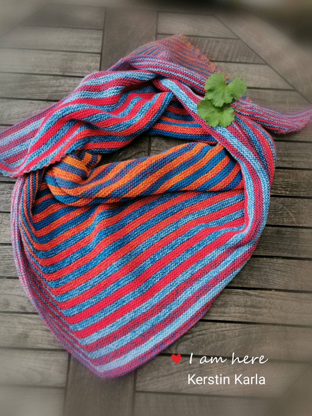 Shifting stripes shawl